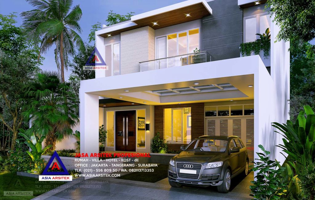 Jasa Arsitek Desain Rumah Minimalis Modern Pak Hendy Pondok Hijau Golf Gading Serpong Tangerang