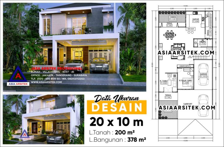 Jasa Arsitek Desain Rumah Minimalis Modern Pak Hendy Pondok Hijau Golf Gading Serpong Tangerang