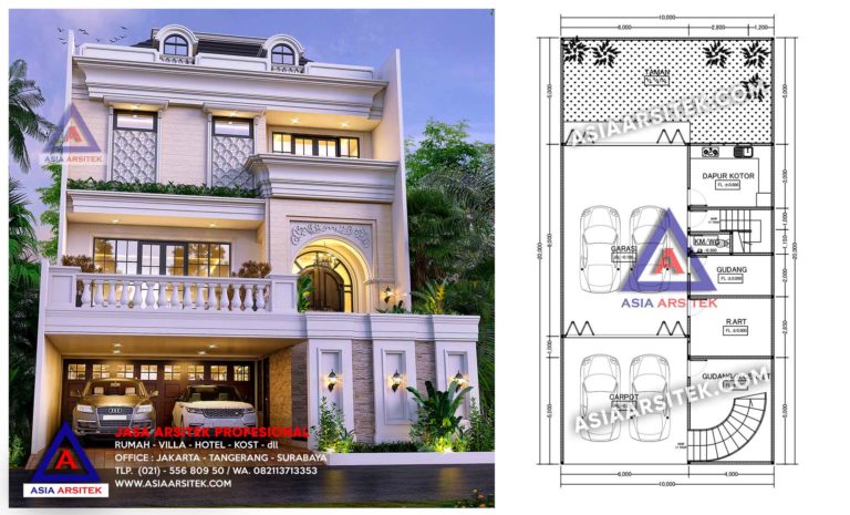 Jasa Arsitek Desain Rumah Tropis Modern Bapak Eddy Jakarta Barat