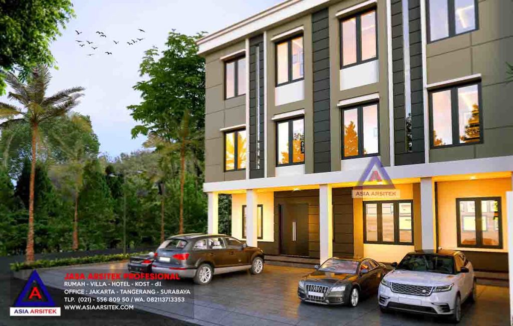 Jasa Gambar Desain Arsitek Rumah Kost 3 Lantai Bu Lucky Penjaringan Jakarta Utara
