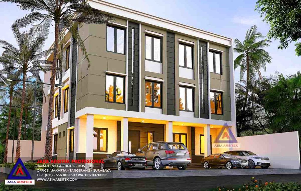 Jasa Gambar Desain Arsitek Rumah Kost 3 Lantai Bu Lucky Penjaringan Jakarta Utara