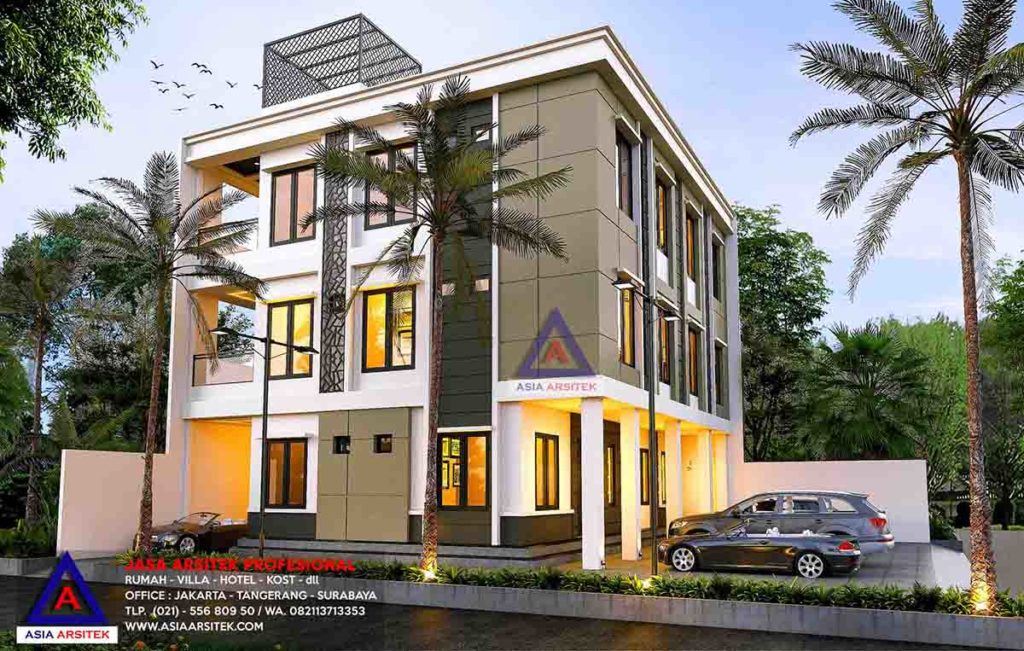 Jasa Gambar Desain Arsitek Rumah Kost 3 Lantai Bu Lucky Penjaringan Jakarta Utara