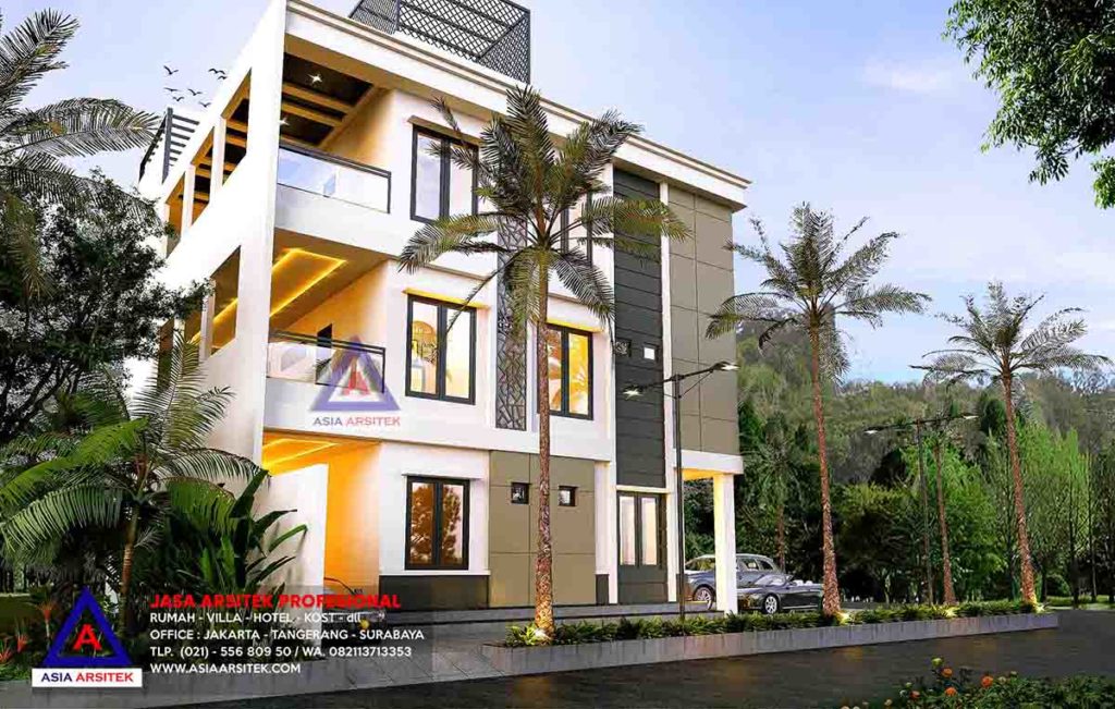 Jasa Gambar Desain Arsitek Rumah Kost 3 Lantai Bu Lucky Penjaringan Jakarta Utara