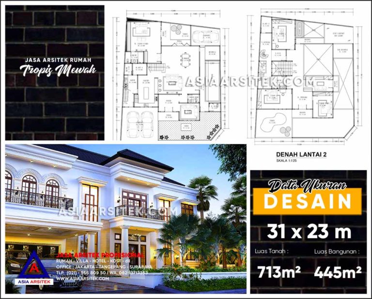 Jasa Arsitek Desain Gambar Rumah Mewah Di Cibubur Jakarta Timur