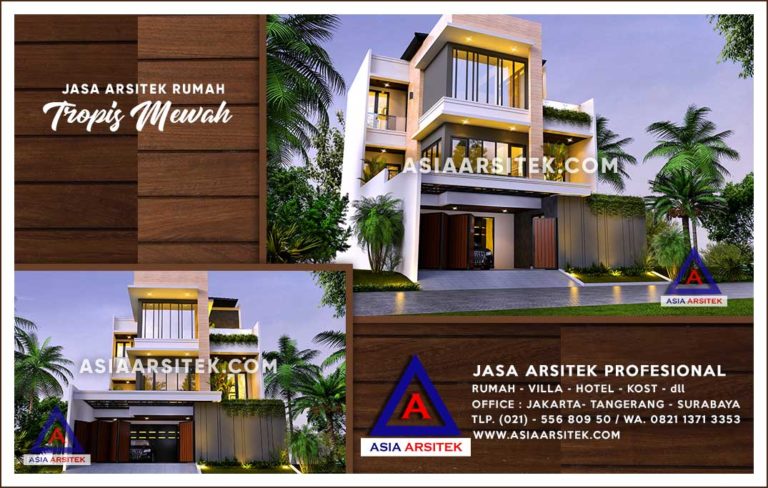 Jasa Arsitek Desain Gambar Rumah Mewah Di Kebon Baru Jakarta Selatan