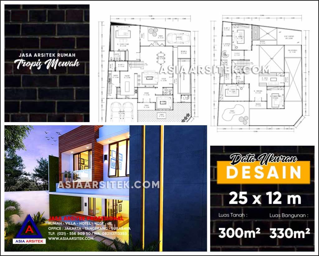 Jasa Arsitek Desain Gambar Rumah Mewah Di Pondok Bambu Jakarta Timur