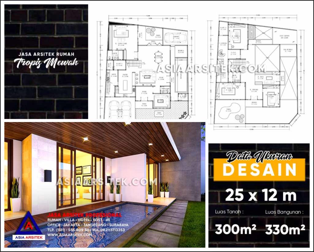 Jasa Arsitek Desain Gambar Rumah Mewah Di Pondok Bambu Jakarta Timur