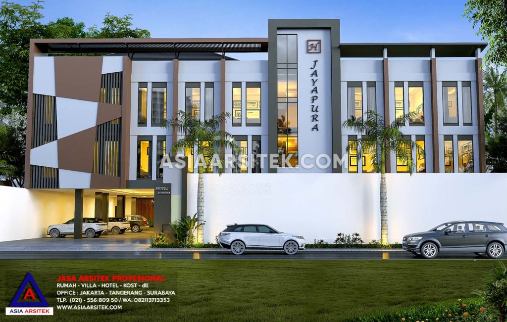 Jasa Arsitek Desain Hotel Minimalis 3 Lantai Di Jayapura Papua