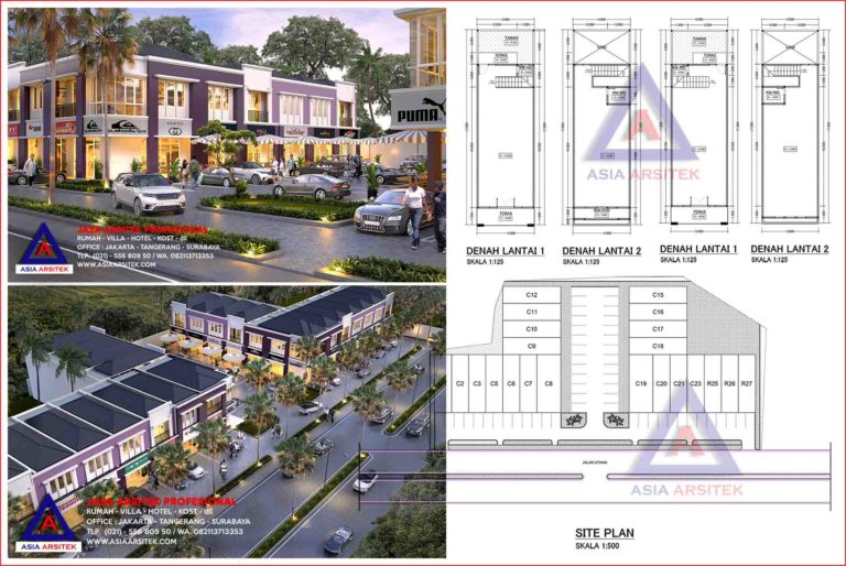 Jasa Arsitek Desain Ruko 2 Lantai Di Jatiasih Kota Bekasi Jawa Barat