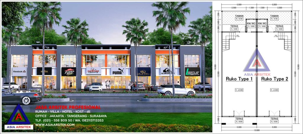 Jasa Arsitek Desain Ruko 2 Lantai Minimalis Di Sawangan Kota Depok Jawa Barat