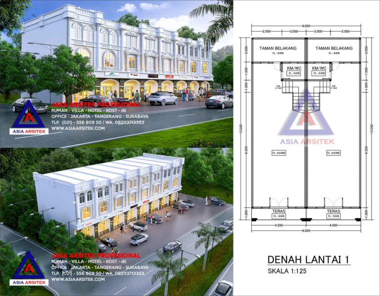 Jasa Arsitek Desain Ruko 3 Lantai Di Bintaro Tangerang Selatan