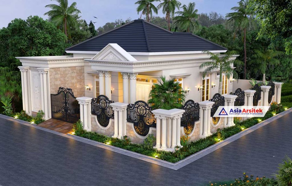 Jasa Arsitek Desain Rumah Classic Mewah 1 Lantai Bu Nunung Di Cipondoh Kota Tangerang Banten
