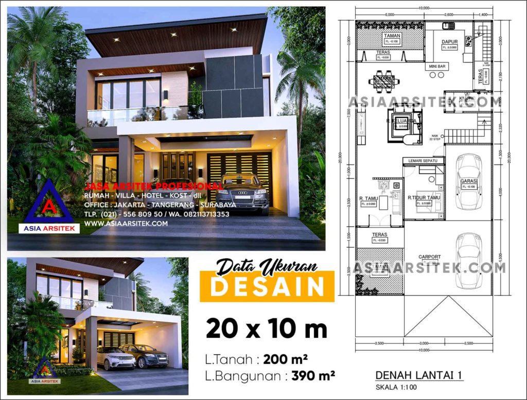 Jasa Arsitek Desain Rumah Minimalis 2 Lantai Gading Serpong Tangerang