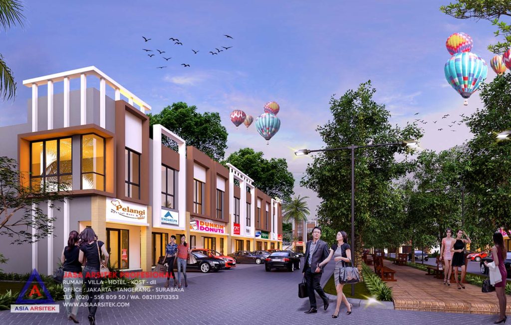 Jasa Desain Ruko Gambar Ruko / Arsitek Ruko di BSD Kota Tangerang