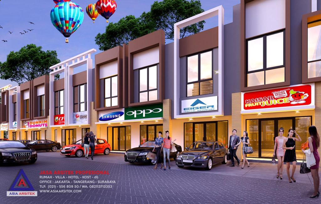 Jasa Desain Ruko Gambar Ruko / Arsitek Ruko di BSD Kota Tangerang
