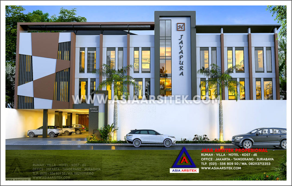Jasa Gambar Desain Hotel Minimalis 3 Lantai Di Jayapura Papua