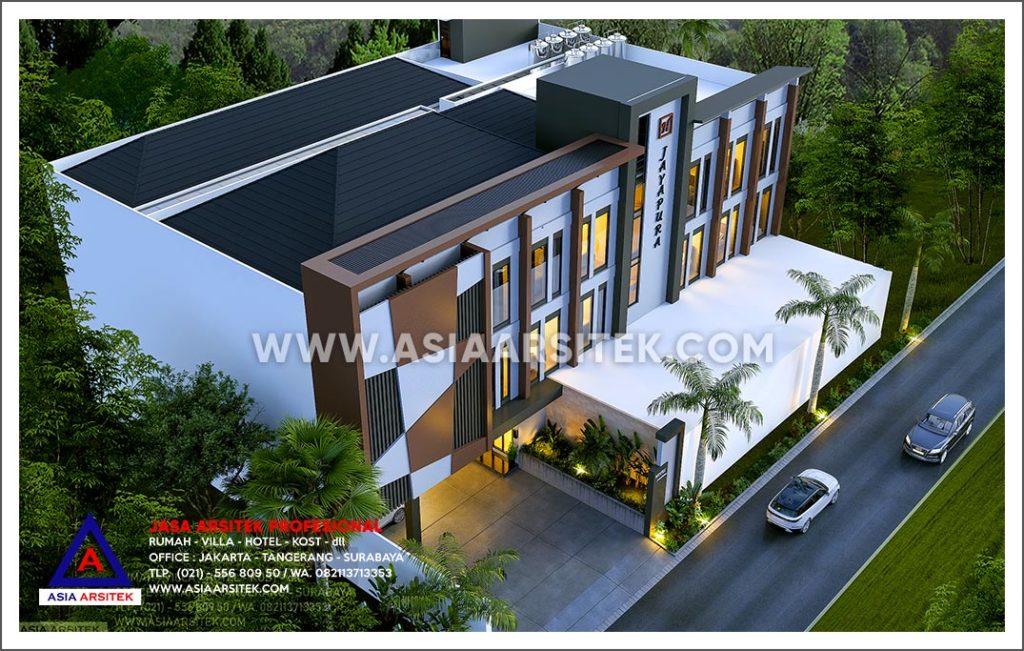 Jasa Gambar Desain Hotel Minimalis 3 Lantai Di Jayapura Papua