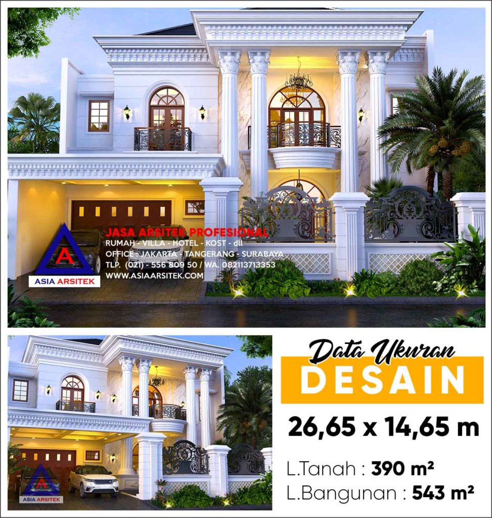 Jasa Gambar Rumah Mewah White House BSD City Tangerang Selatan