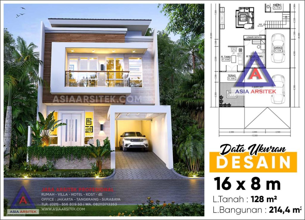 Jasa Arsitek Desain Rumah Minimalis 2 Lantai Pak Murli Di Kebon Jeruk Jakarta Barat