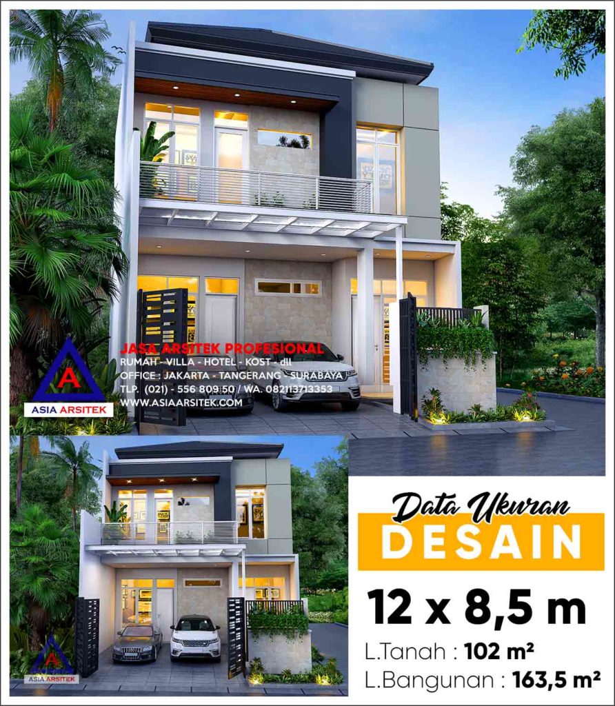 Jasa Arsitek Gambar Rumah Minimalis 2 Lantai Di Puri Bintaro Residence Tangerang