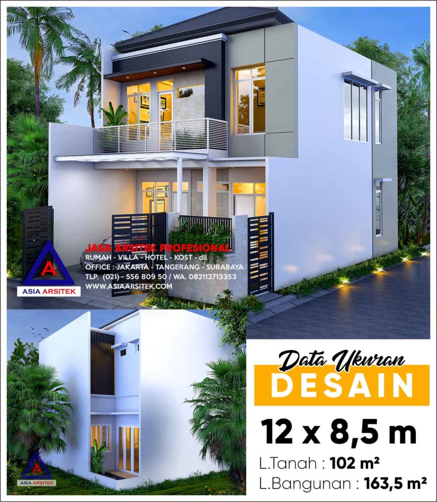 Jasa Arsitek Gambar Rumah Minimalis 2 Lantai Di Puri Bintaro Residence Tangerang