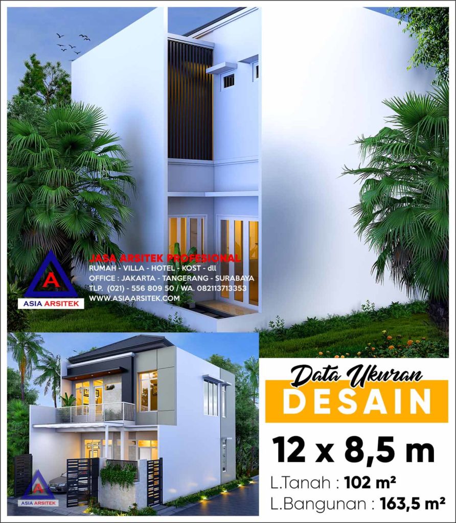 Jasa Arsitek Gambar Rumah Minimalis 2 Lantai Di Puri Bintaro Residence Tangerang