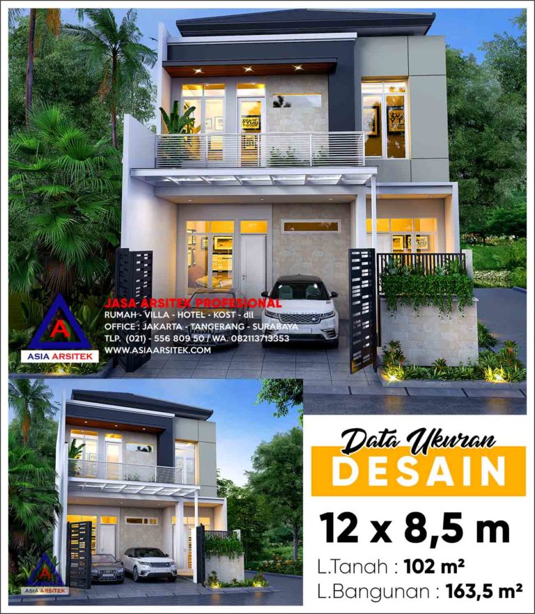 Jasa Arsitek Gambar Rumah Minimalis 2 Lantai Di Puri Bintaro Residence Tangerang
