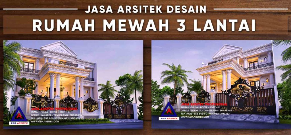Jasa Arsitek Rumah Mewah 3 Lantai Lebak Bulus