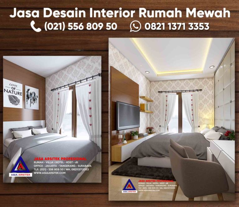 Jasa Desain Interior Rumah Kamar Tidur Minimalis Modern