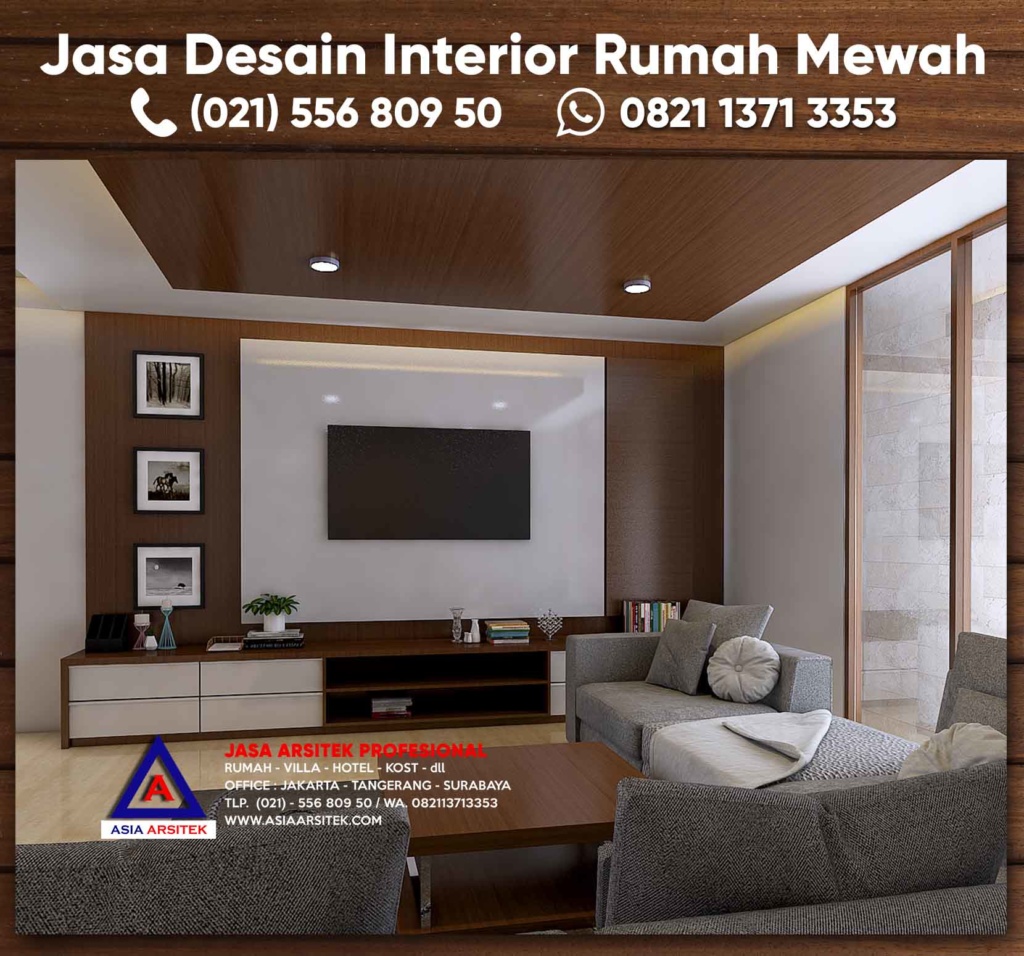 Jasa Desain Interior Rumah Ruang Tamu Ruang Keluarga