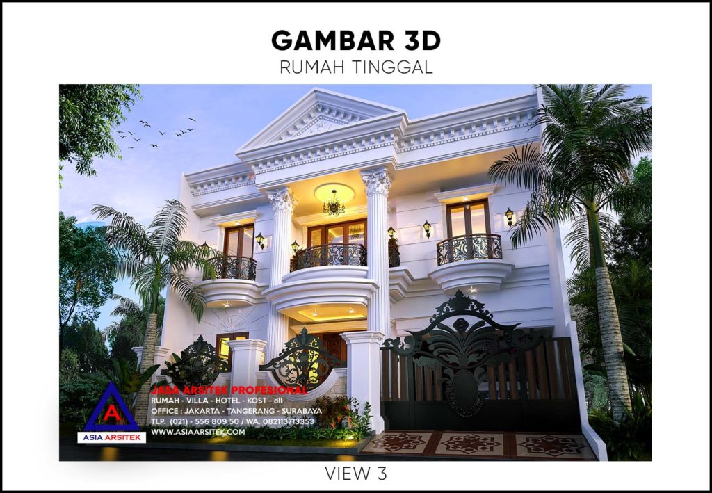 Biaya Bangun Rumah Tinggal 2 Lantai Klasik Mewah 2020 2021