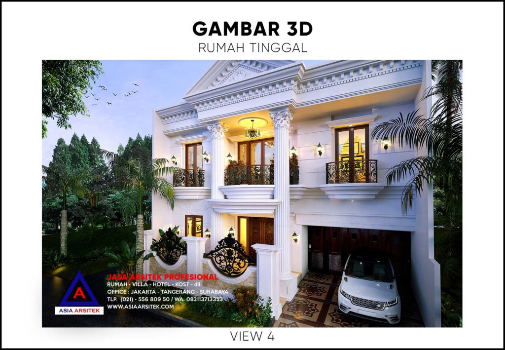 Biaya Bangun Rumah Tinggal 2 Lantai Klasik Mewah 2020 2021
