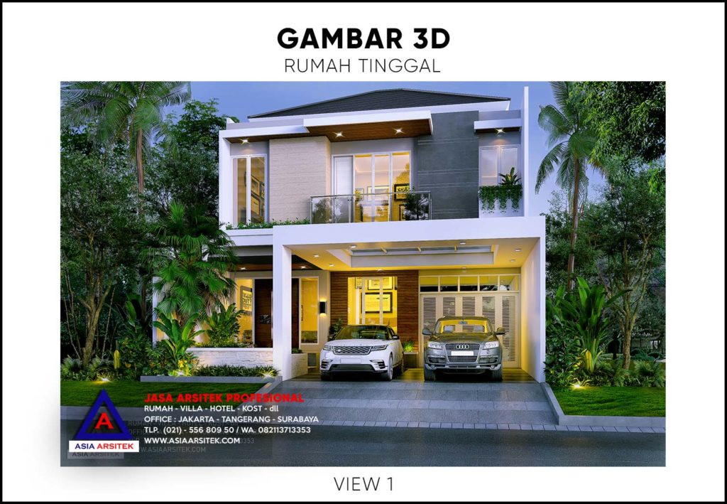 Biaya Bangun Rumah Tinggal 3 Lantai 20x10 meter 2020 2021