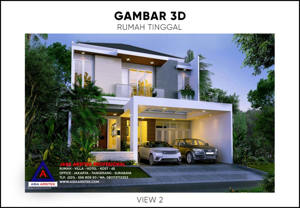 Biaya Bangun Rumah Tinggal 3 Lantai 20x10 meter 2020 2021
