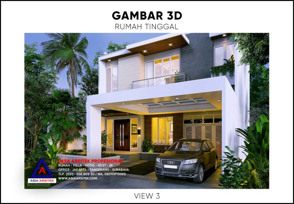 Biaya Bangun Rumah Tinggal 3 Lantai 20x10 meter 2020 2021