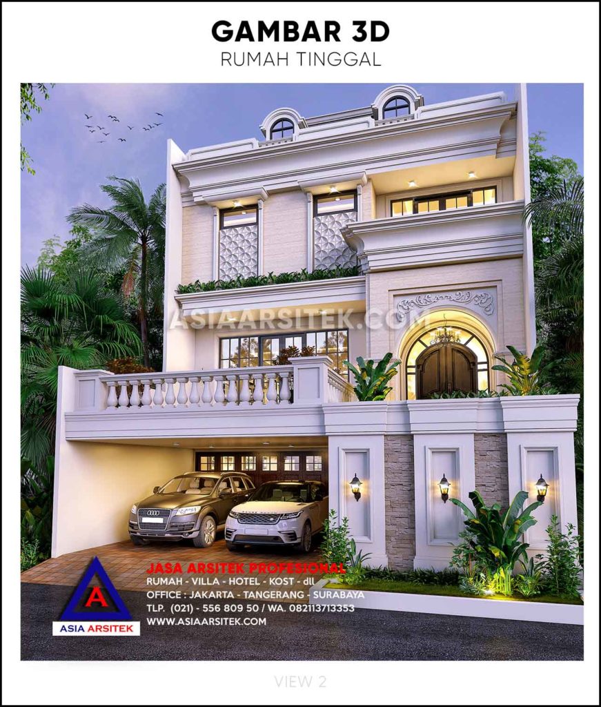 Biaya Bangun Rumah Tinggal 3 Lantai Tropis Modern Mewah 2020 2021