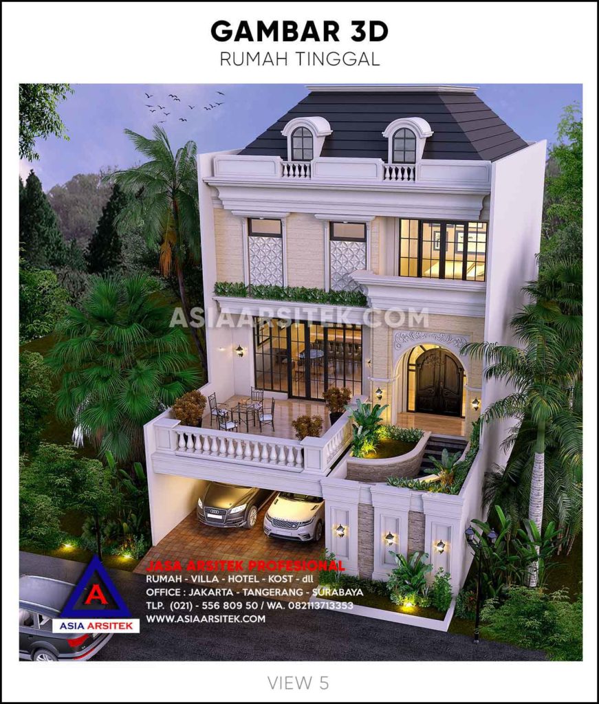 Biaya Bangun Rumah Tinggal 3 Lantai Tropis Modern Mewah 2020 2021