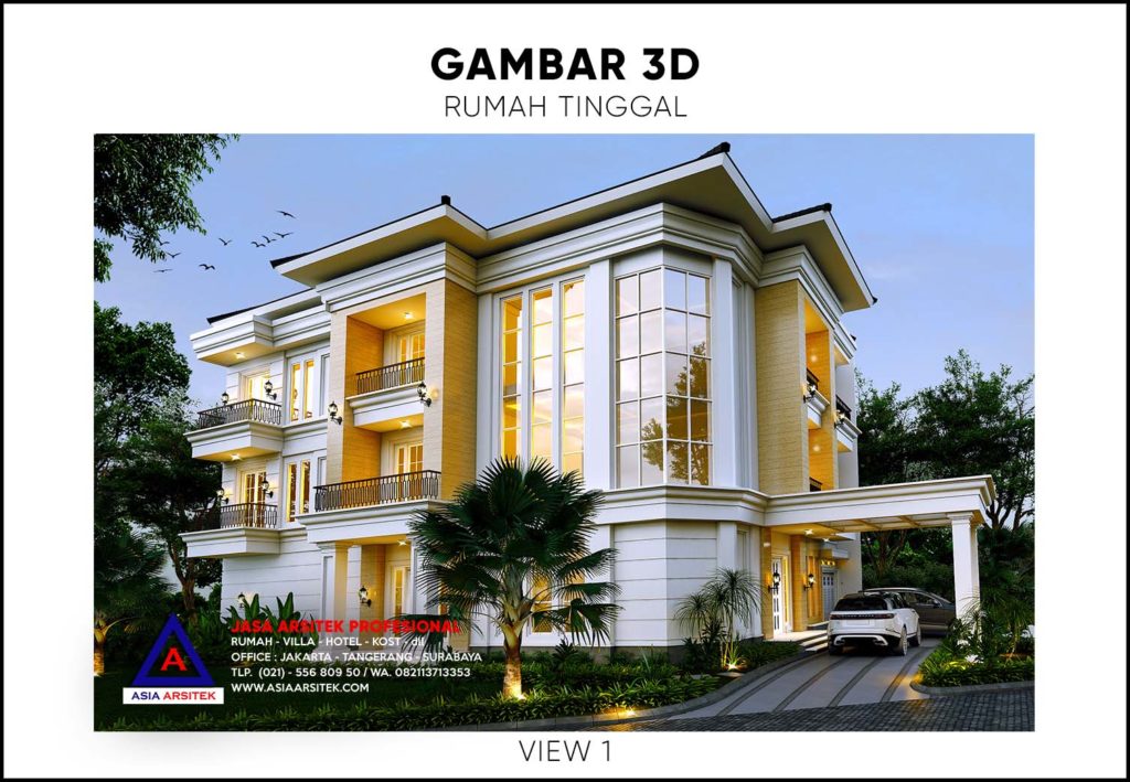 Biaya Bangun Rumah Tropis 3 Lantai Carport 3 Mobil 2020 2021