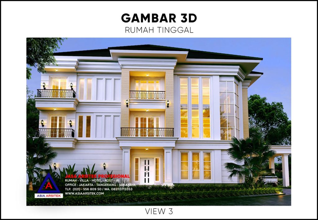 Biaya Bangun Rumah Tropis 3 Lantai Carport 3 Mobil 2020 2021
