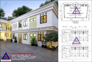 Desain Rumah Kost 4 Lantai 48 Kamar Di Jatibening Pondok Gede Bekasi
