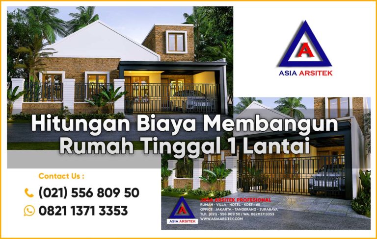 Hitungan Biaya Membangun Rumah Tinggal 1 Lantai 12x12 meter 2020 2021