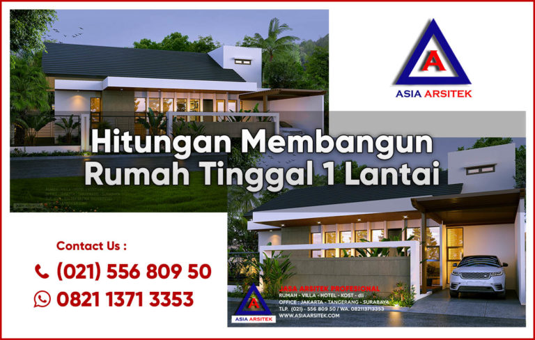 Hitungan Membangun Rumah Tinggal 1 Lantai 20x20 meter 400 m² 2020 2021