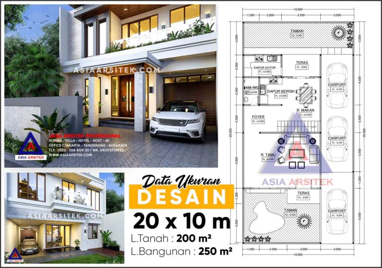 Jasa Arsitek Desain Rumah 2 Lantai Minimalis Citra Raya Cikupa Tangerang