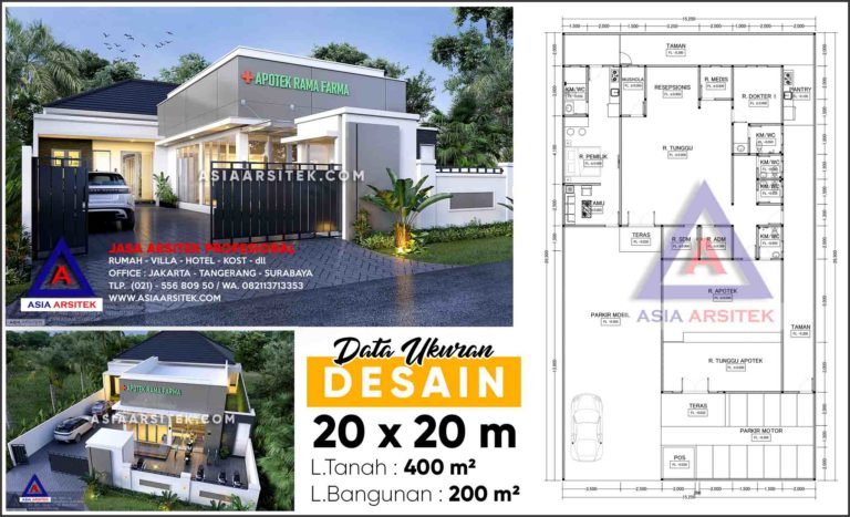 Jasa Arsitek Desain Rumah Sakit Klinik Apotek Cinambo Bandung