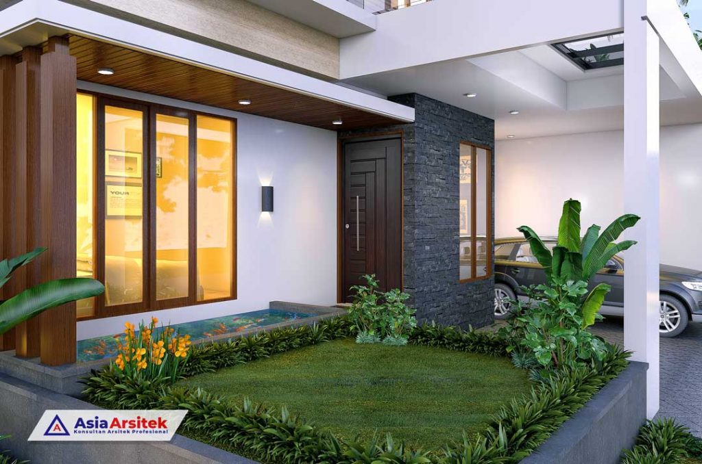 Jasa Desain Rumah Tinggal 2 Lantai Minimalis Modern Graha Raya Bintaro Jaya Tangerang Selatan