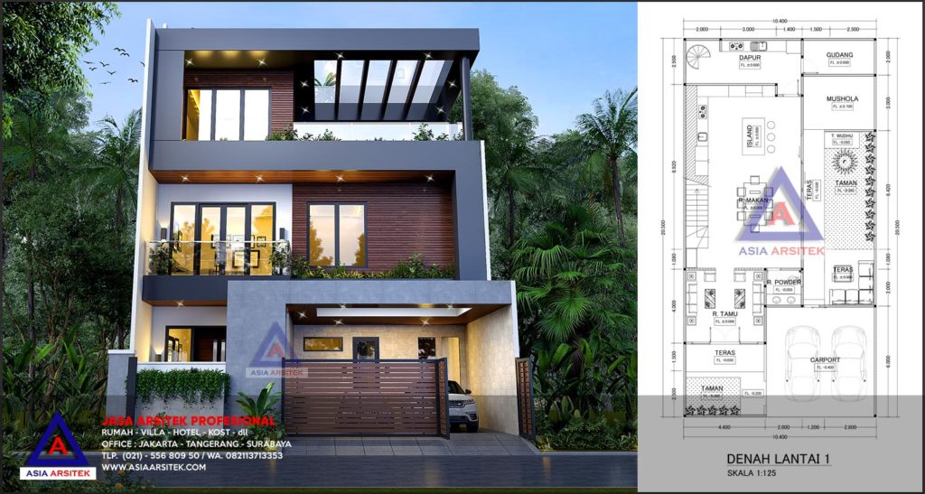 Jasa Desain Arsitek Gambar Rumah Minimalis 3 Lantai Di Menteng Dalam Tebet Jakarta Selatan