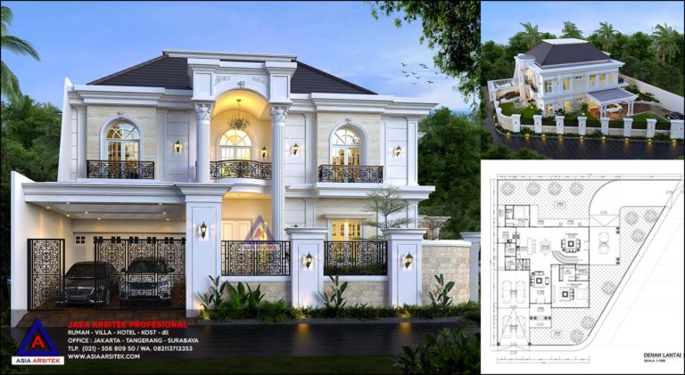 Jasa Arsitek Desain Rumah Klasik Tropis Hook Di Citra Land Manado Sulawesi Utara