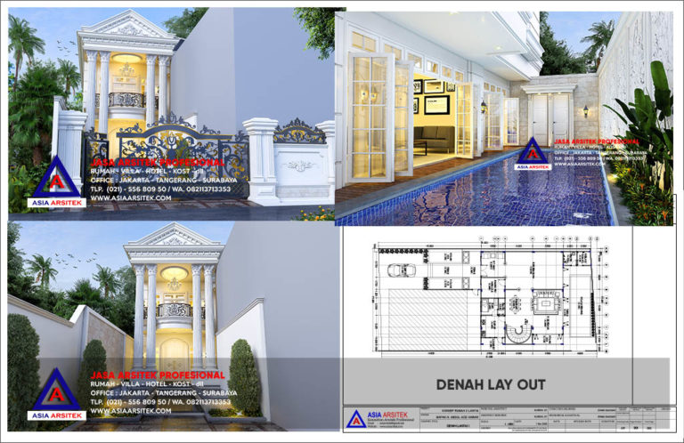 Jasa Desain Gambar Rumah Mewah Classic Modern Di Bojonggede Bogor Jawa Barat