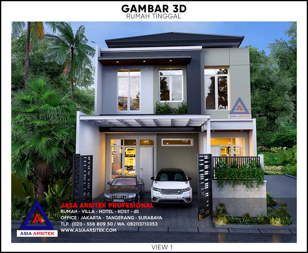 Estimasi Biaya Bangun Rumah Minimalis 2 lantai 2020 2021