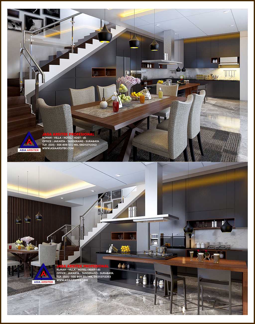 Desain Interior Rumah Mewah Minimalis 3 Lantai Di Tebet Jakarta Selatan